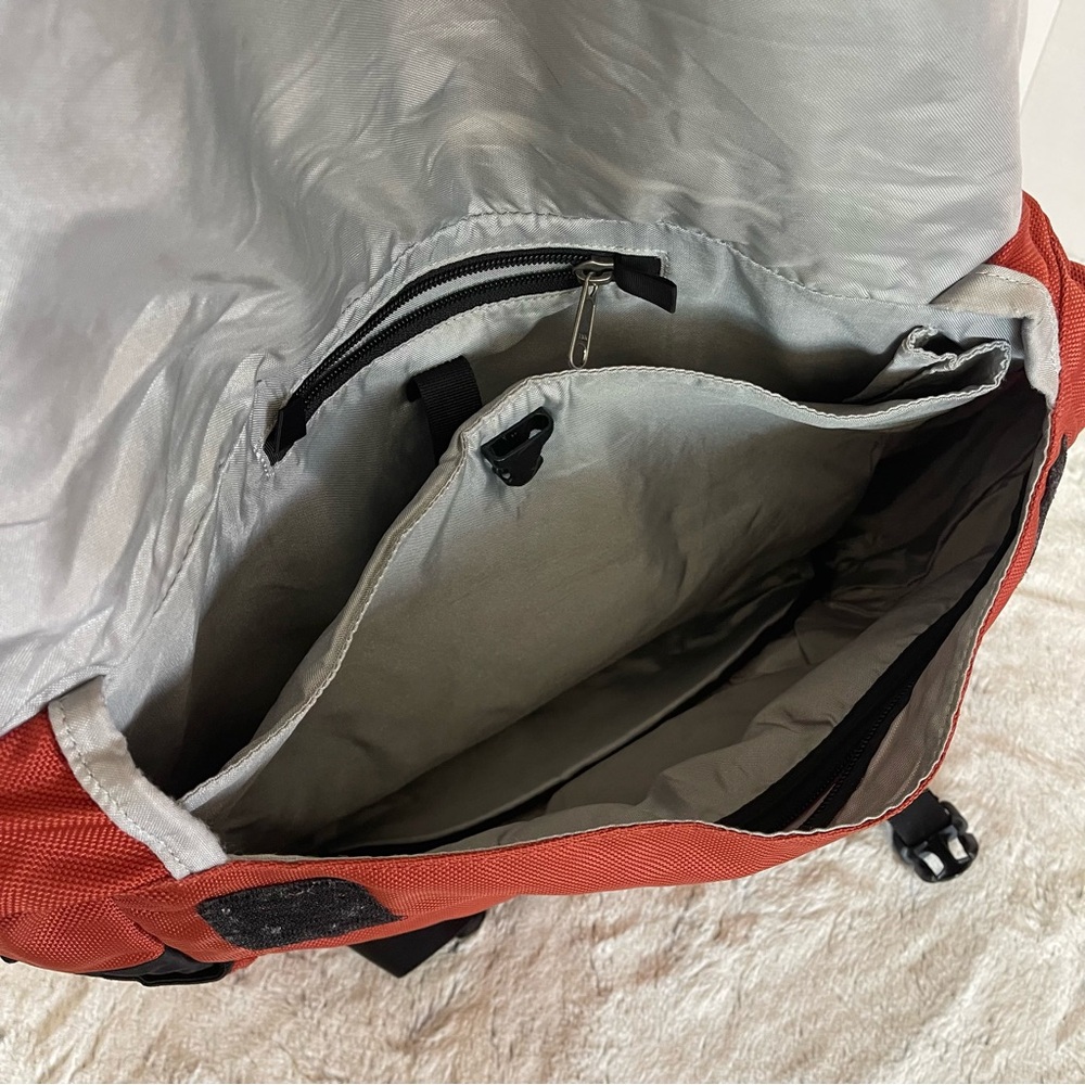 Patagonia Half Mass Laptop Messenger Bag Commuter Briefcase Orange Black - Picture 8 of 16